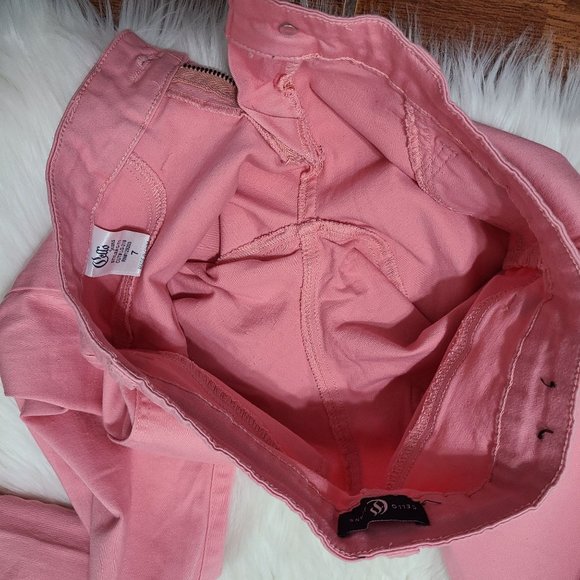 Cello Jeans Womens Pink Skinny Jeans,SZ 7 - Picture 8 of 10